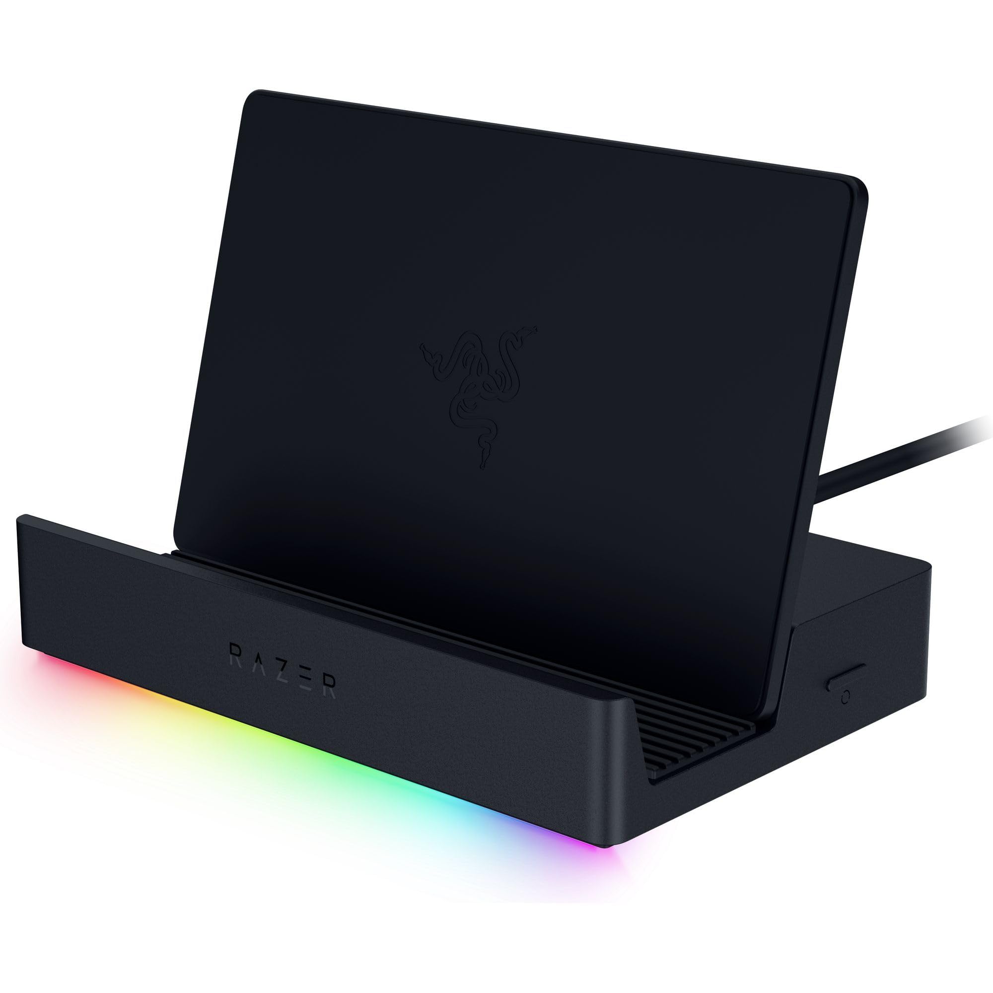 

Портативная игровая док-станция Razer Handheld Dock Chroma с хабом для зарядки Японский дистрибьютор Дизайн 6-в-1, Ethernet, HDMI, USB, [RC21-02310100-R3M1] чёрный