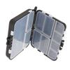 Double-sided Fishing Lure Box, Waterproof Plastic Fishing Tackle Storage Case, Transparent Visible Fishing Bait Accessory Organizer Container