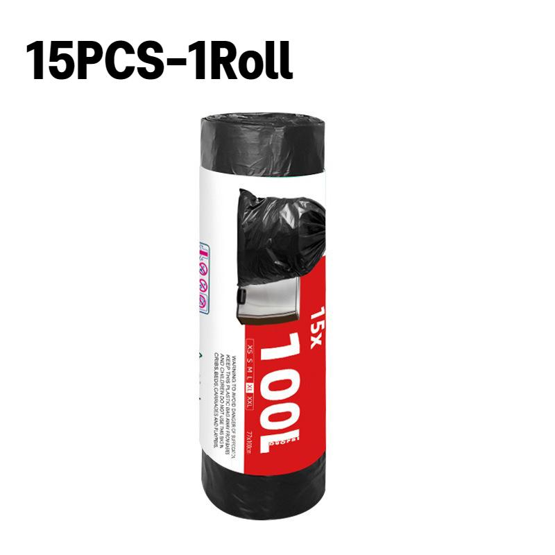 

15/30 шт. Очень большие мусорные мешки на завязках Кухонные отходы Опавшие листья Собственность Отель Коммерческие Черные Большие Мусорные мешки 77x100cm