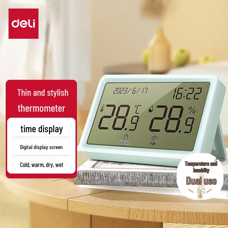 Deli Electronic Thermometer Hygrometer