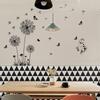 Cute Cat Black Dandelion Wall Sticker Butterfly Wall Living Room Bedroom Window Decoration Mural Art Decals Home Decor Stickers