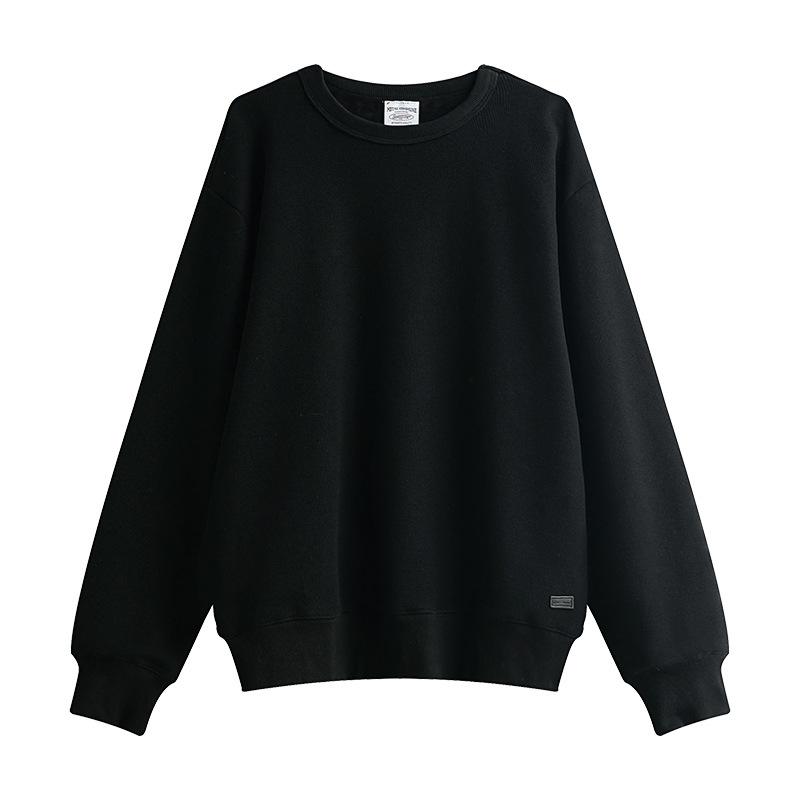 

Повседневный Темперамент Расслабленный Вафельный Свитшот с Круглым Вырезом Японский Простой Однотонный Свитер Мужской M