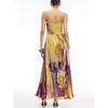 Europäisches und amerikanisches Damen-Spaghettiträgerkleid mit Print, plissiert, ärmellos, schwingend (Plus Size Style 8162)