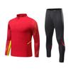 Long-sleeve football jersey sets, men's and women's autumn/winter half-pull sweatshirts, training team uniforms, children's competition uniforms, 