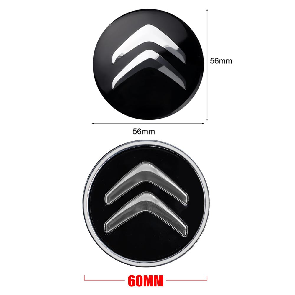 Autocolante Capac Centru Jantă Logo Aluminiu Mașină 56/60mm Pentru Citroen C4 C3 C5 C2 Berlingo C-Elysee C4-Picasso C4-Aircross DS
