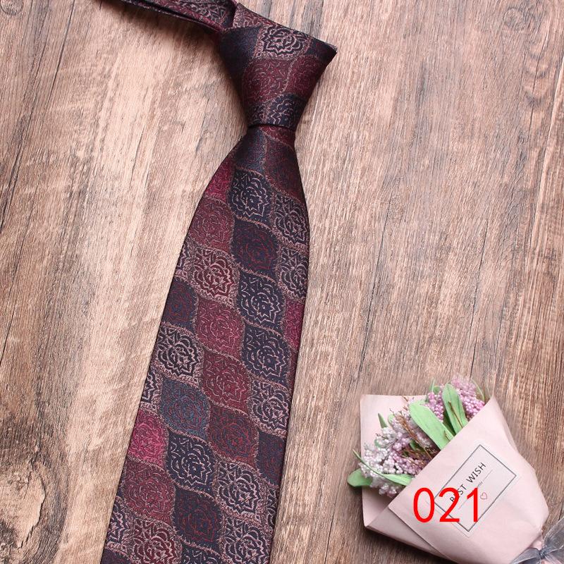Rael Men'S Tie Business Dress 8Cm Printed Polyester Tie, Flower Casual Professional Tie