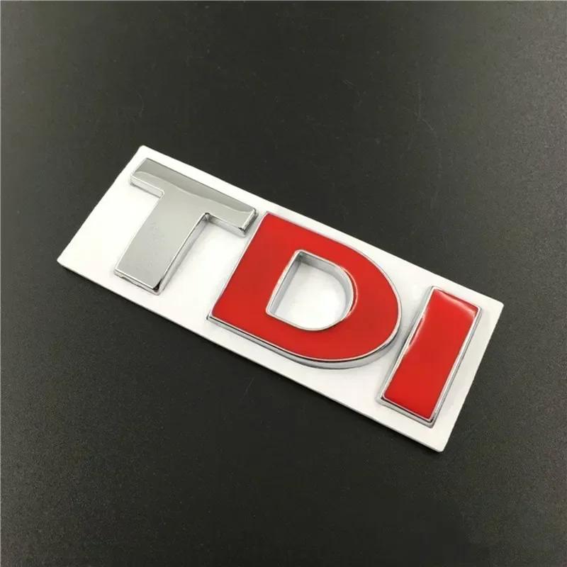 3D Metal TDI Letters Emblem Badge Sticker Decals for Golf 4 5 6 7 JETTA PASSAT MK2 MK4 MK5 MK6 MK7
