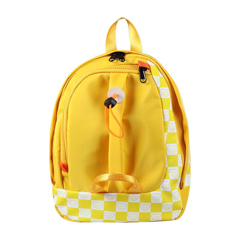 Trendy Dual Shoulder Bag With Checkerboard Pattern For Kids In Vibrant Candy Colors