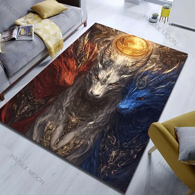 

Три Потрясающих Ковра с Принтом Драконов для Гостиной, Спальни, Прикроватный, Под Диван, На Пол, Современный Домашний Декор, Ковер для Подарков 40x60cm (16x24in)