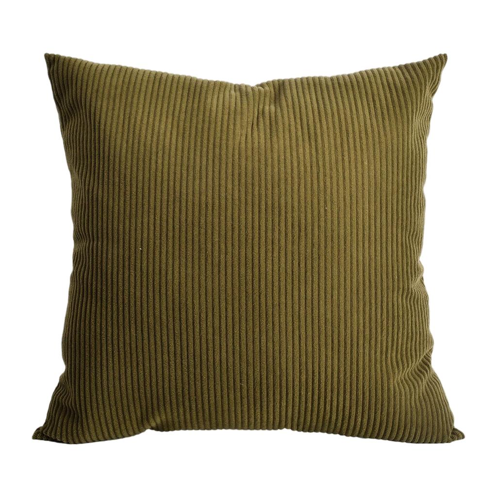 Fine Stripe Corduroy Throw Pillow Cover For Living Room Sofa
