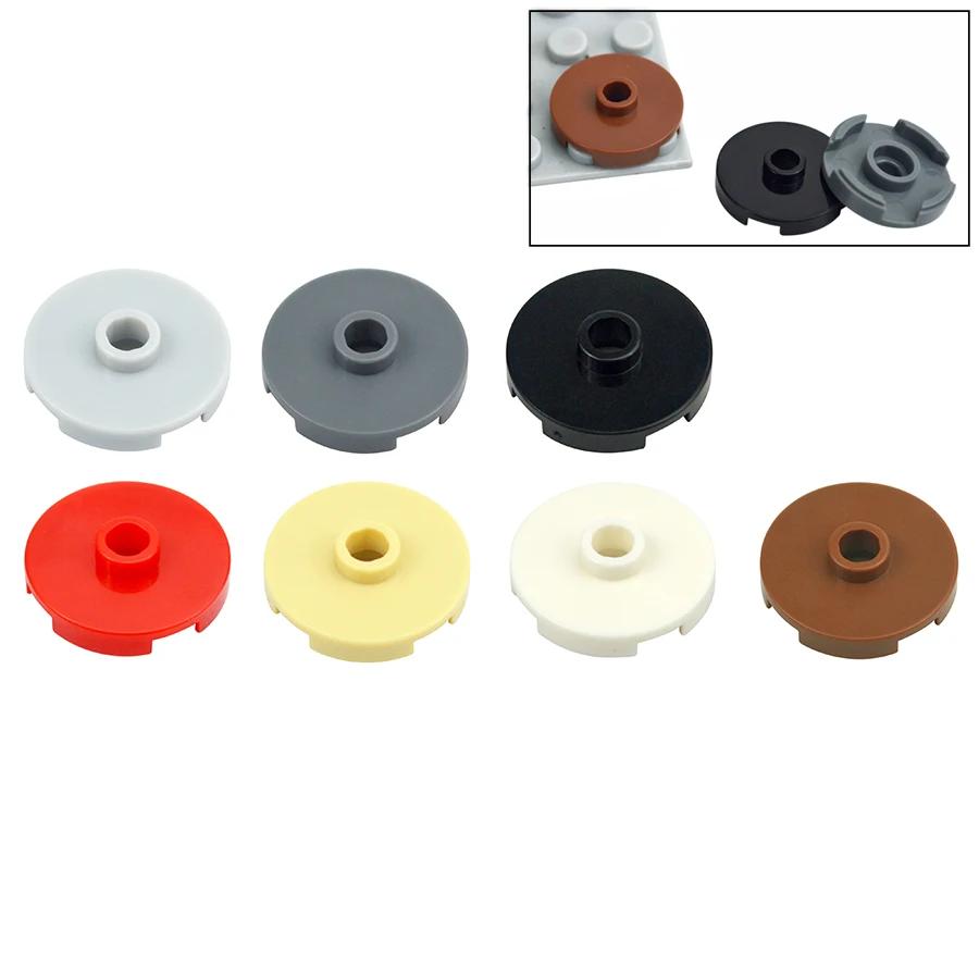 50 Stück 18674 Steine 2x2 Runde Platte mit 1 offenem Noppen DIY enlighten Bausteine Spielzeug Montiert Kleine Partikel Kompatibel Leduo