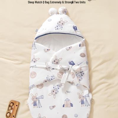 Mysig Bomulls Baby Swaddle: Tjock anti-chock sovsäck för höst & vinter
