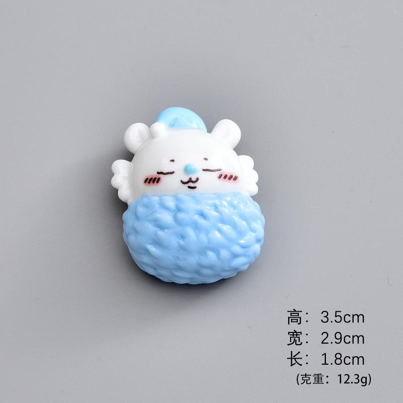 Jiyi Resin Desk Ornaments – Kawaii Usagi Hachiware Sleeping Mini Figures – Cute Shelf Car Decoration Accessories Gift Idea