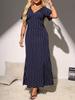 2025 Vintage Polka Dot V-Neck Slimming Fishtail Dress