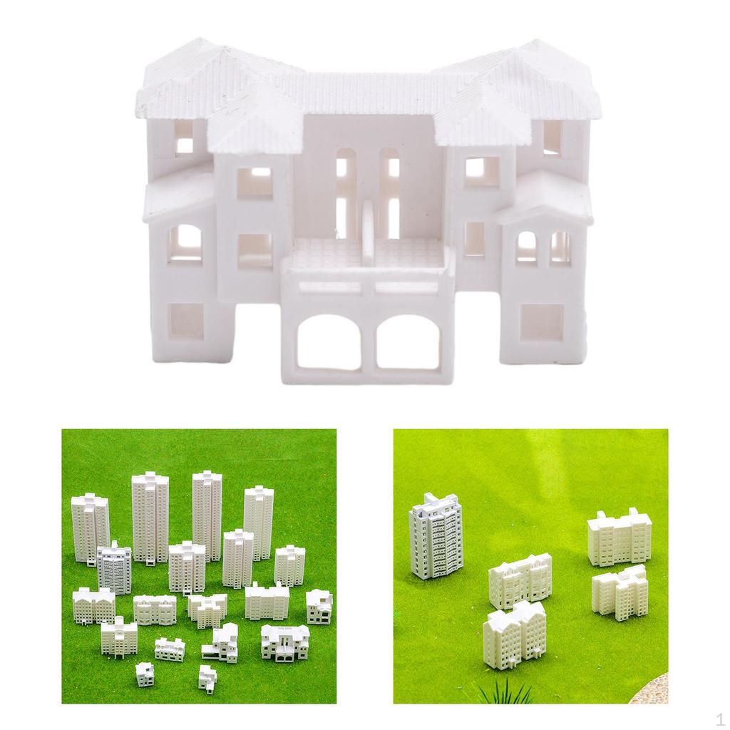 1/500 Dollhouse Miniature Unpainted House Parking Street Railway Landscape Trains Train Scenes