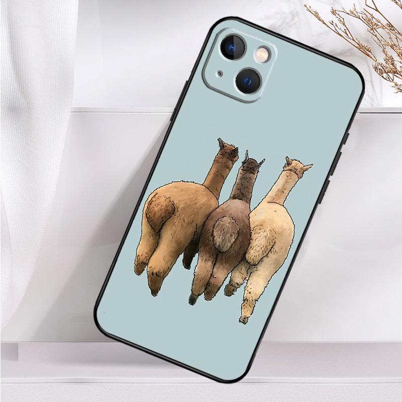 Cute Alpaca Donkey Shockproof Case For iPhone 18 17 Pro Max 11 14 15 16 Plus 12 13 Mini 16e 17 Air Phone Cover