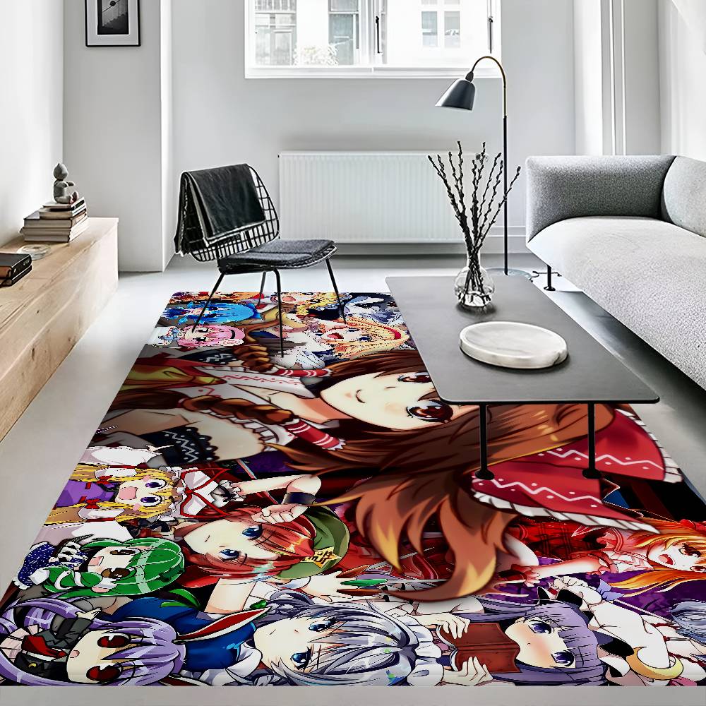 Classic T-Touhou P-Project Game Door Mat Kids Room Bedroom Decoration Balcony Anti-Slip Doormat Living Room Doormat Area Rug