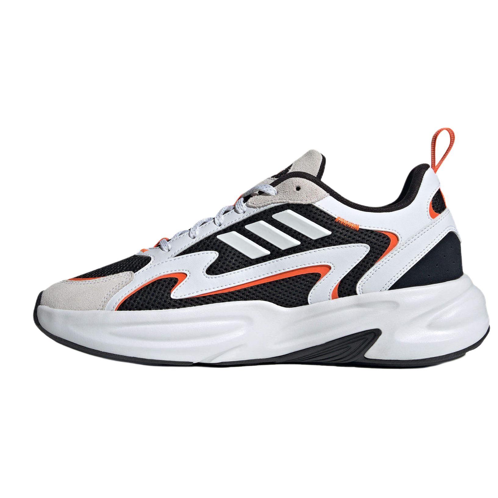 

Adidas Ozwave PU Fabric Synthetic Leather Comfortable Versatile Breathable Low-Top Dad Shoes Unisex Sneakers Black White Orange JH7371 38