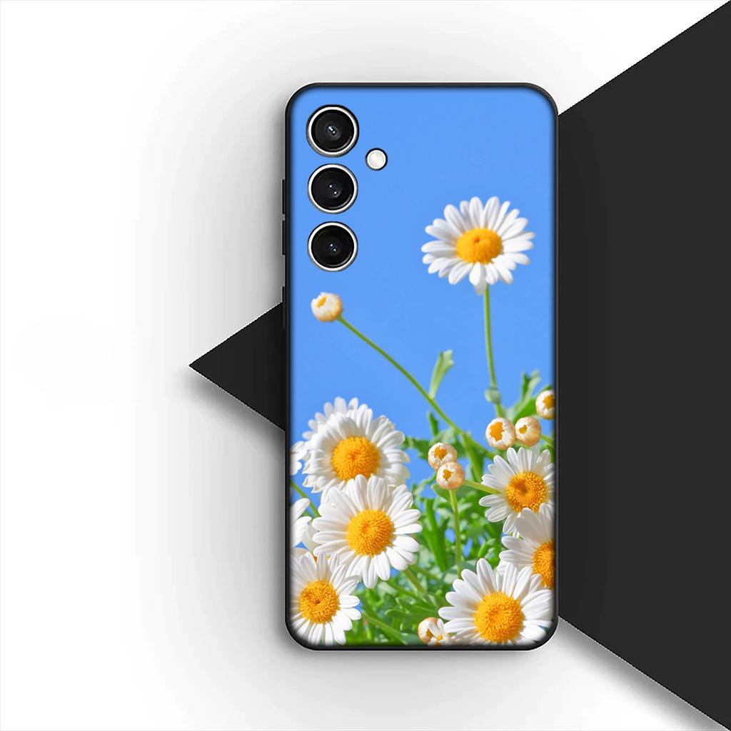 Cover for Samsung Galaxy S10 S8 S9 Plus A33 A34 A31 70 A71 A72 Note 20 9 8 S10E Phone Case Sunflower Yellow Flower Butterfly