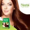 Neeta Haar Henna Kleur Natuurlijk Bruin 125g X Pak van 4 Ammoniakvrije Haarkleur voor Vrouwen Mannen