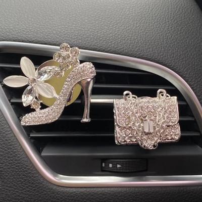 Crystal Shoe Bag Car Air Freshener Perfume Fragrance Aromatherapy Car Air Vent Freshener Clip Diffuser Auto Decor Car Styling