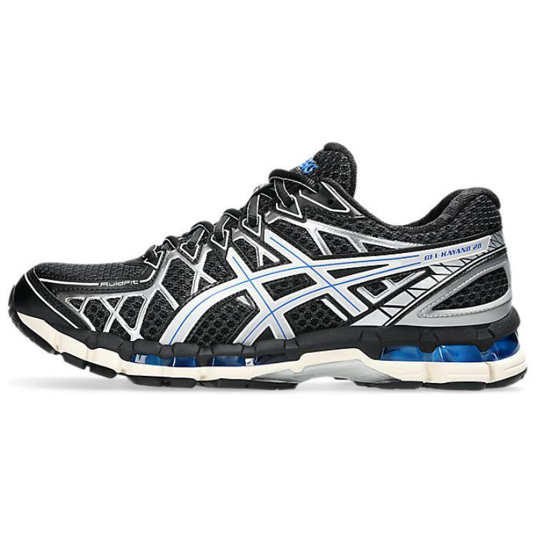 Asics Gel Kayano 20 Black Silver Blue 1203A388-001 Unisex