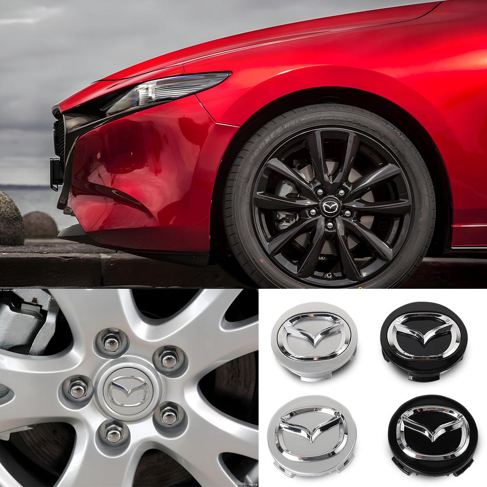 4PCS 56mm Car Wheel Center Covers Auto Hub Cap Refit Accessories For Mazda 2 3 5 6 Axela Atenza 6 CX-3 CX-4 CX 5 CX-7 CX-8 CX-9 h2