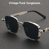 1PCS Vintage Retro Steampunk Style Sunglasses Men UV400 Sun Eyeglasses for Women Square Alloy Eyewear Spring Classic Vintage Sunglass