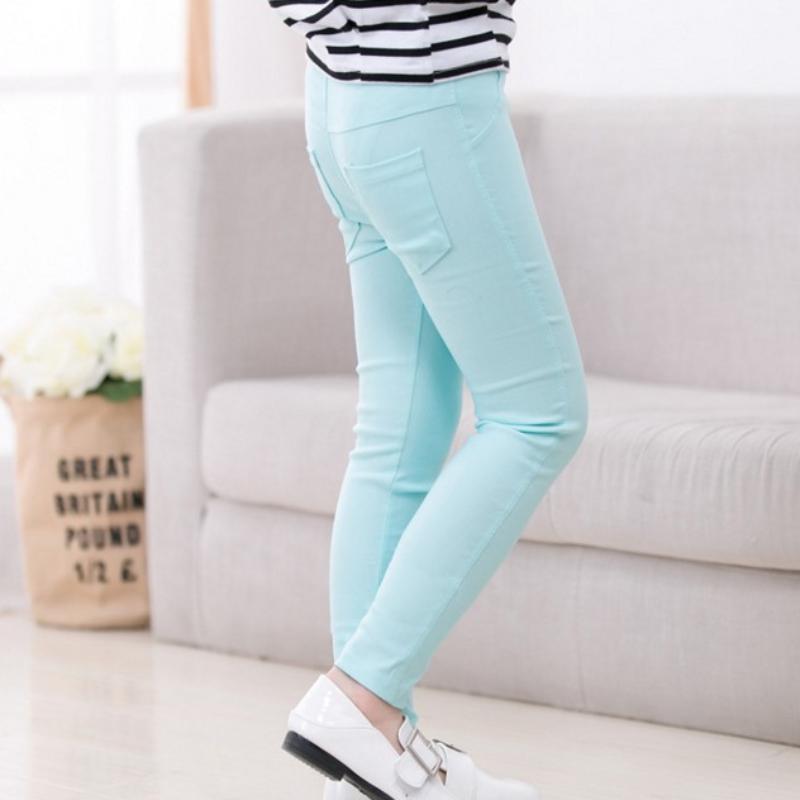Spring Girls Pencil Pants 3-12-year-old Elastic Baby Leggings Slim