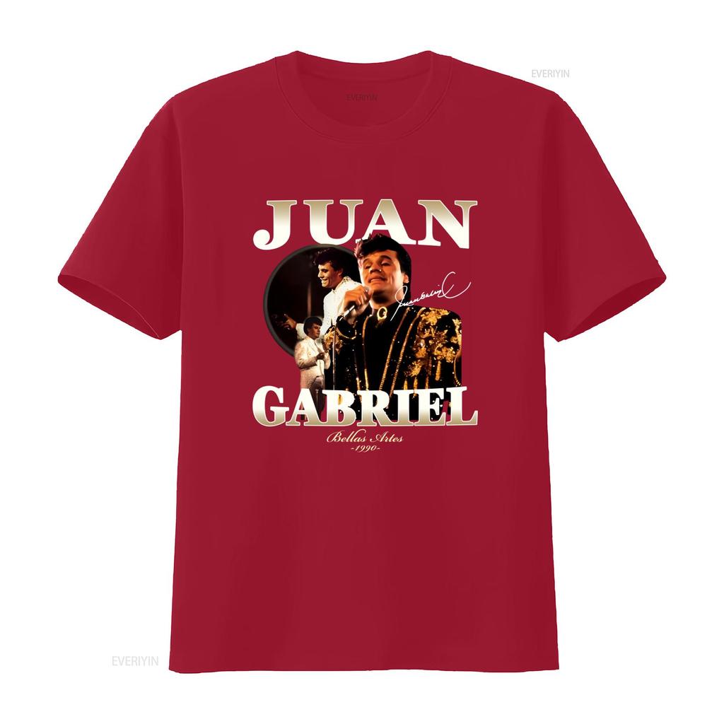 Juan Gabriel Bellas Artes 1990 T-Shirt Retro Musiklegende Fan vintage Gewaschen Bequem Weich Unisex Lässig Atmungsaktiv Leicht