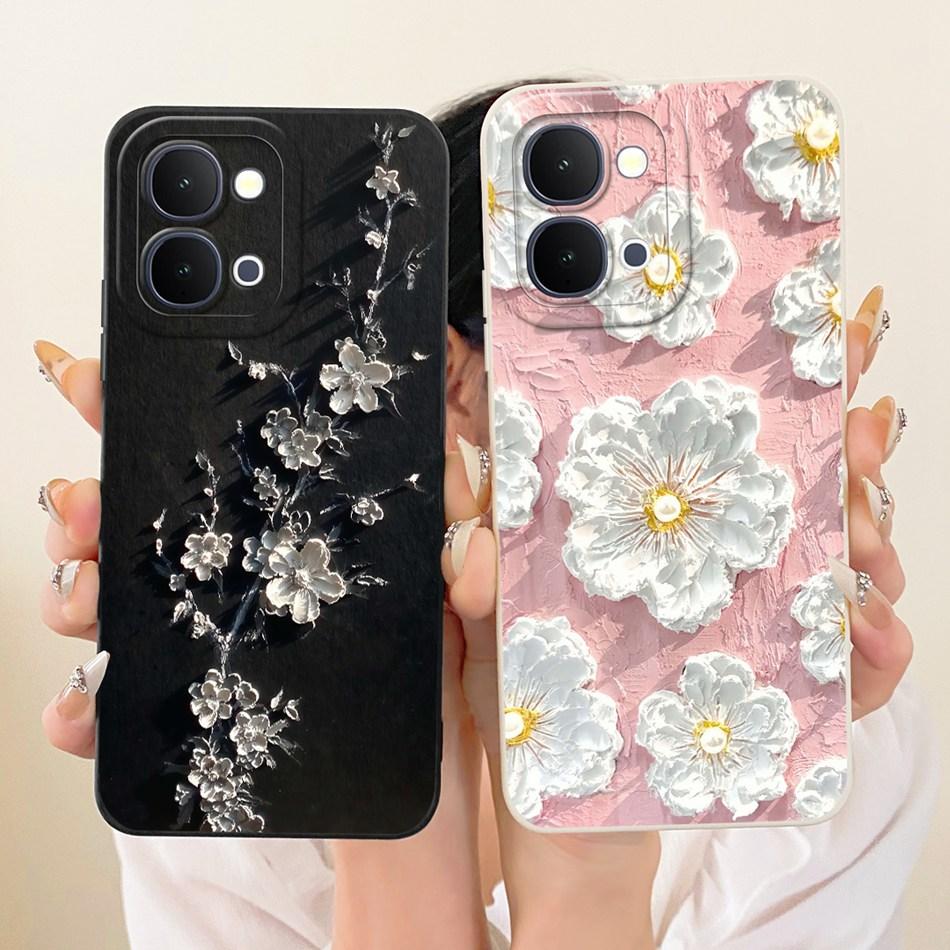 For Vivo Y31d Y51 Pro Y500i Cute Cat Flower Cartoon Phone Case For Vivo Y31D Y51Pro Y500i Soft Silicone Covers Bumpers