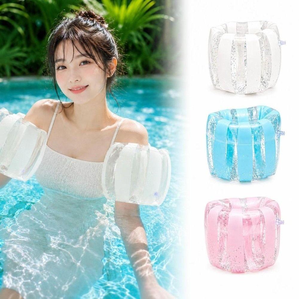 1 Paar PVC aufblasbare Armbänder Schwimmhilfe Schwimm-Armringe Schwimm-Armschwimmer für Erwachsene