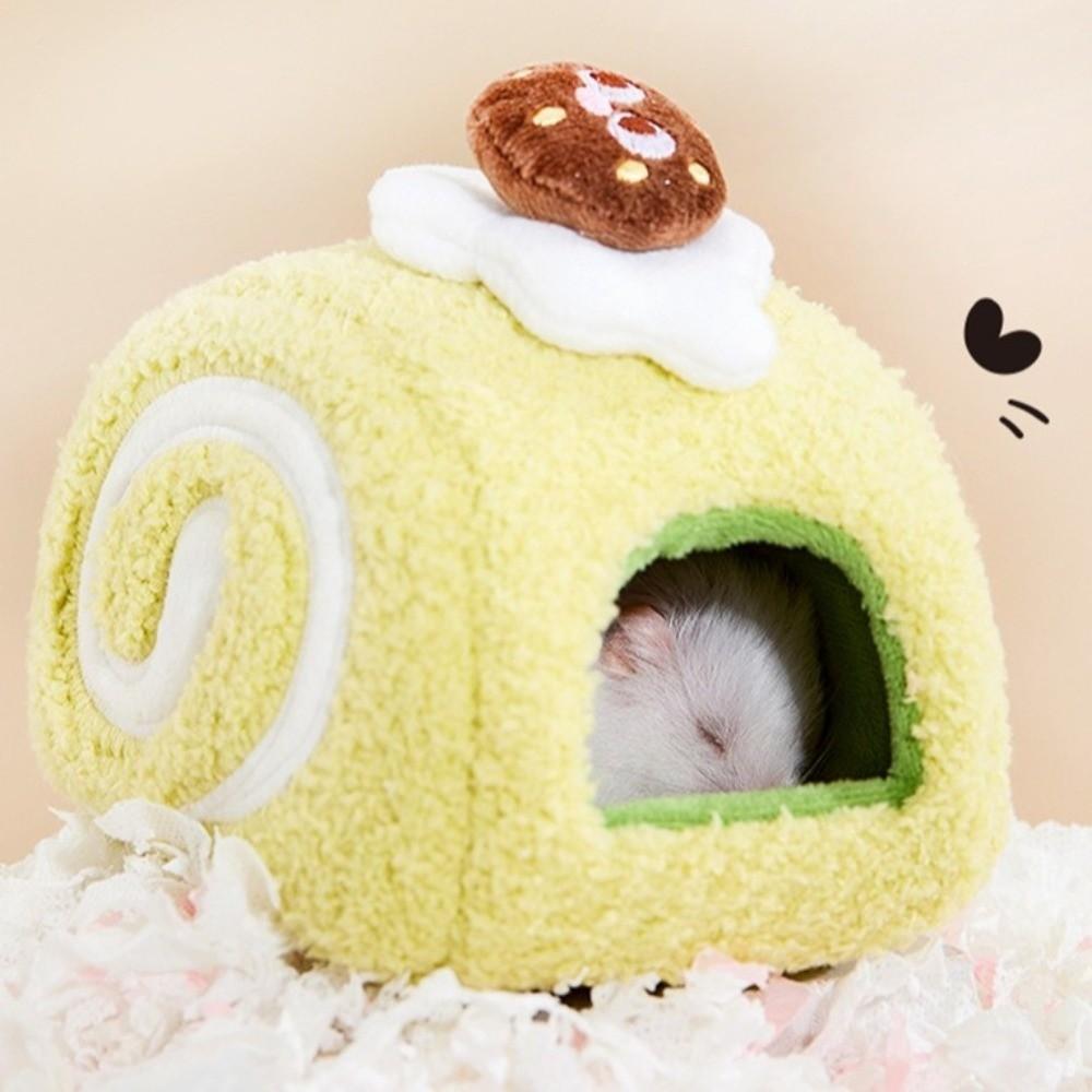 Warm Plush Hamster Cage Cute Pet Sleeping Bag Guinea Pig Cotton Nest  Autumn Winter