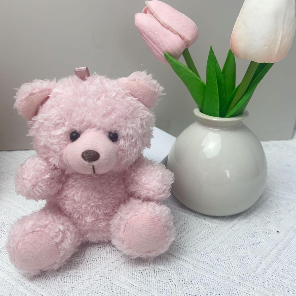 Teddy Bear Plush Keychain: Cute Doll in Clothes, Perfect Creative Gift, Customizable with Logo