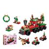 Lele Brothers Lego-Compatible Christmas Reindeer Train Building Blocks Toy