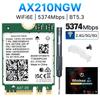 Boxed Wi-Fi 6E AX210NGW Card (NGFF, 802.11AX 5400M Tri-Band) - Bluetooth 5.3, Fenvi Package + Tools