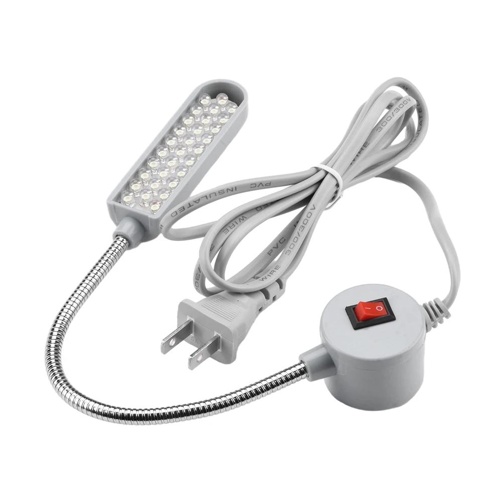 3 Stück AC110V/220V LED Industrie-Nähmaschinenbeleuchtung (Mit 30 LED-Lampen) 360° Flexible Schwanenhals-Industrieleuchten