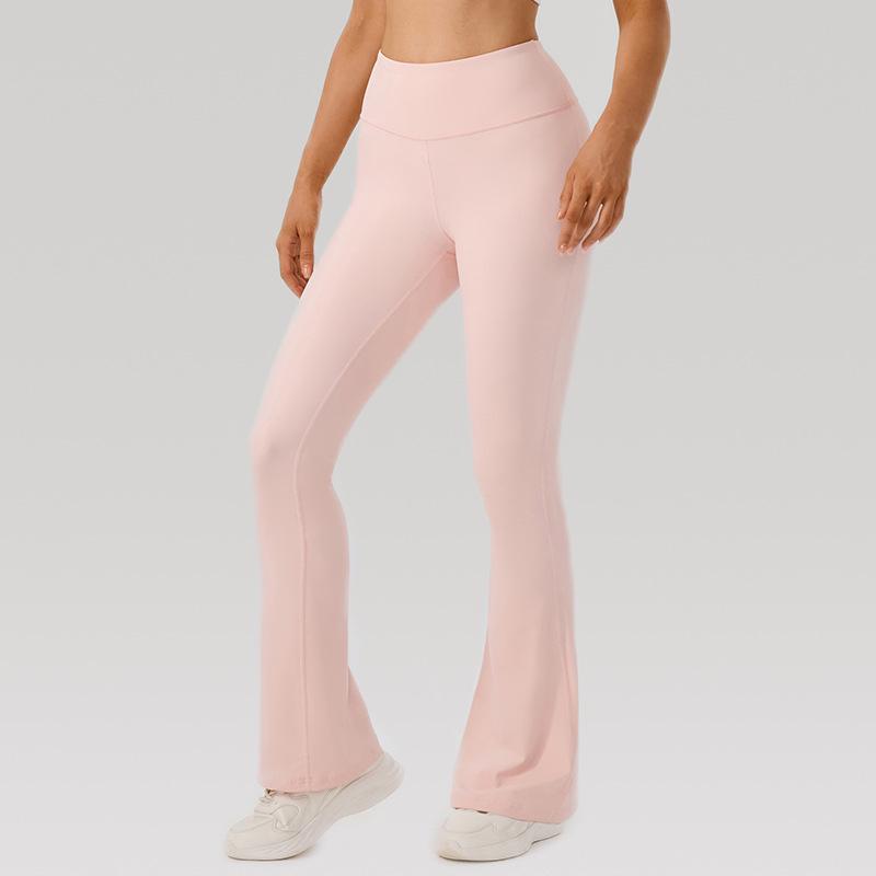 Women's High Waist Slimming Flare Yoga Pants - Butt Lifting Cropped Fitness & Running Trousers