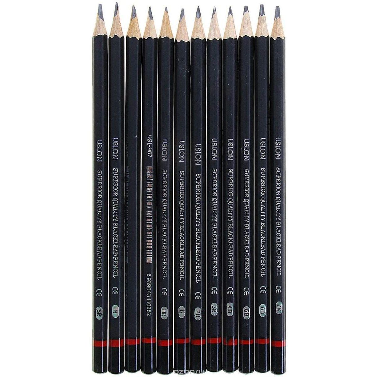 

Профессиональные графитовые карандаши для рисования, скетчинга, SET OF 12