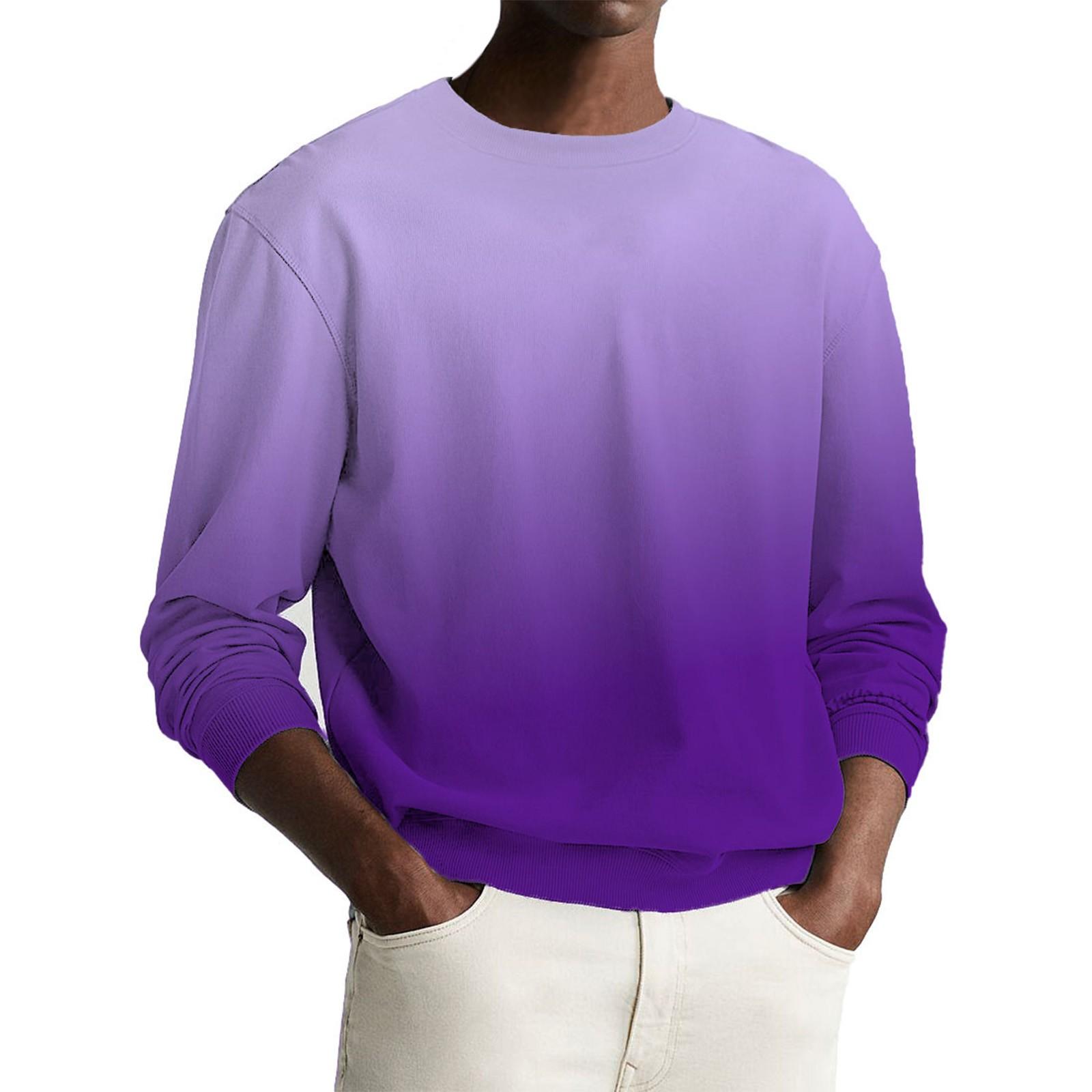 

Мужская толстовка с принтом на открытом воздухе, свободная с длинными рукавами и этническим принтом XL фиолетовый