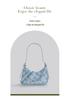 2026 Spring/Summer Trendy Canvas Print Handbag: Sweet Versatile Shoulder, Underarm, and Chain Crossbody Bag.