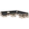 VidaXL Garden Lounge Set 12 Pcs Solid Pine Wood, Outdoor Sofa Set, Garden Sofa Set, Sofa 3299651