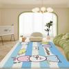 Cute Mamegoma Large Bathroom Mat INS Style Soft Bedroom Floor House Laundry Room Mat Anti-skid Welcome Doormat