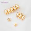 18K Gold Plated Heart Magnet Clasps Charms Brass Metal Magnetic Connector For Bracelet Necklace Making DIY Accessories Wholesale