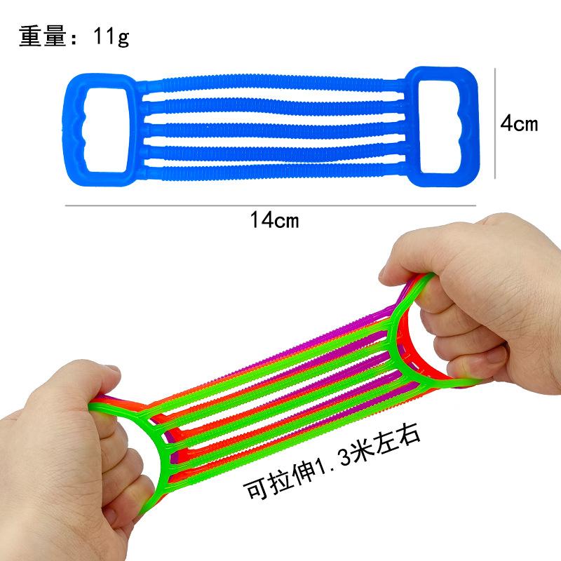 5/10pcs Novelty Funny Children's Arm Puller Colourful TPR Silicone Elastic Stress Relieving Toys Kids Training Arm Strength Toys