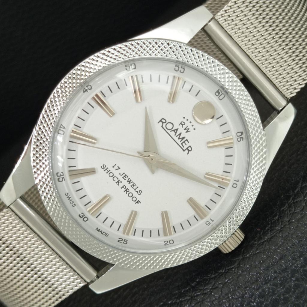 

HAND-WINDING SWISS MENS REFURBISHED VINTAGE WHITE COLOR DIAL WATCH a707159-1