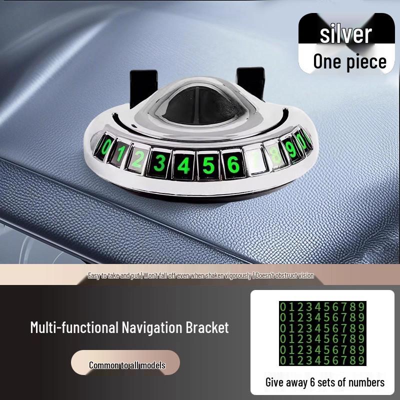 

Car Dashboard Phone Holder & Temporary Parking Number Plate