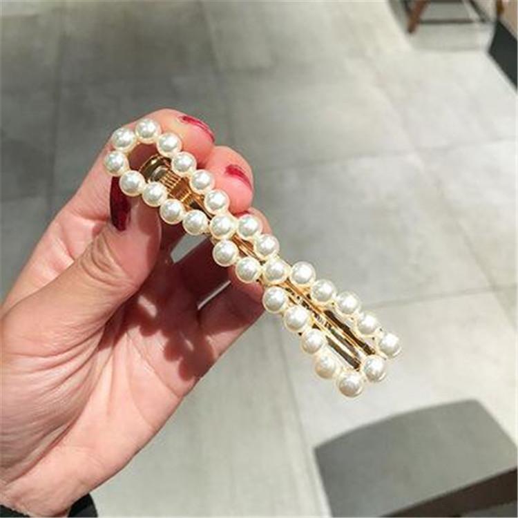 Korea Fashion Pearl Duckbill Clip Hairpin Women Girls Hair Clip Accessories Hair Clamp Claw Barrette Ornaments Hairgrip Headwear