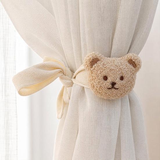 Children Bedroom Curtain Accessory Cartoon Animal Tieback Cute Lion Bear Tie