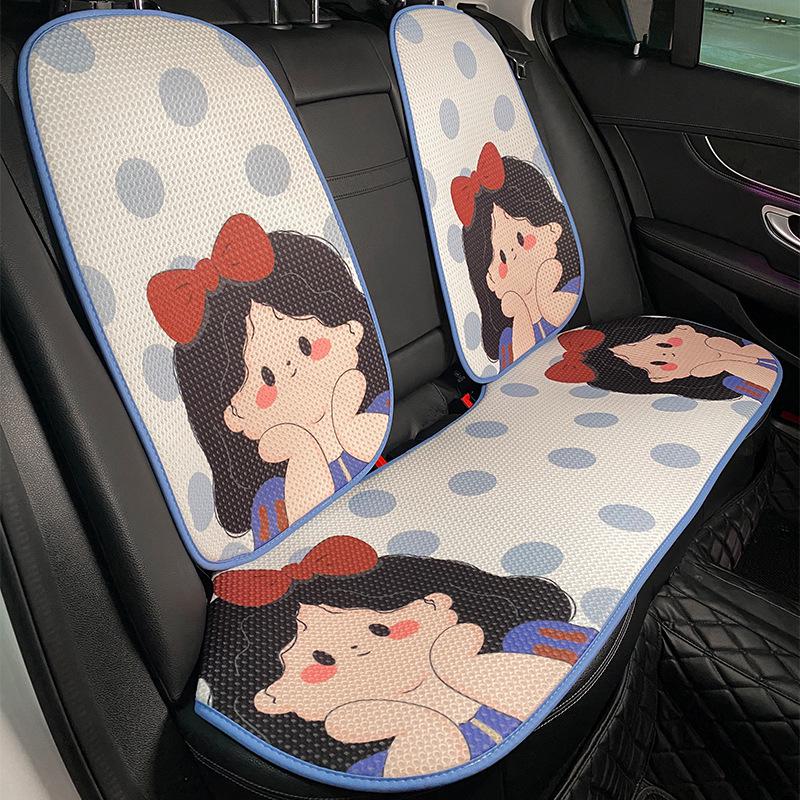 Summer Style Cartoon Princess Car Seat Cushion with Lace Pillow
